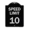 Signmission Speed Reduction Speed Limit 10 Mph Heavy-Gauge Aluminum Architectural Sign, 24" x 18", BS-1824-22877 A-DES-BS-1824-22877 - alternate 1